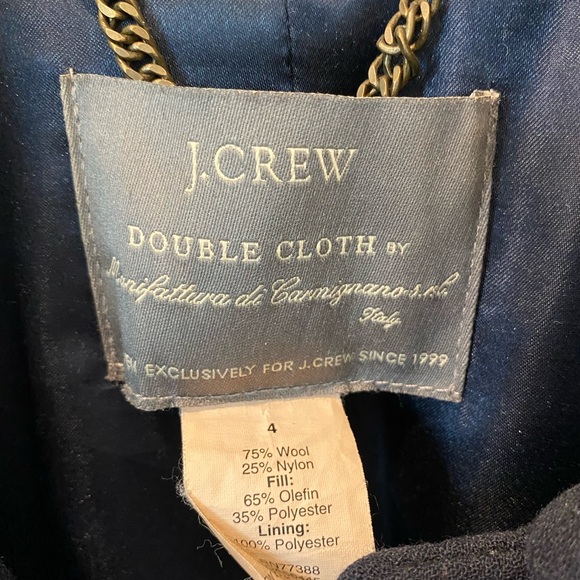 J. Crew Navy Lady Day Topcoat - Picture 2 of 2